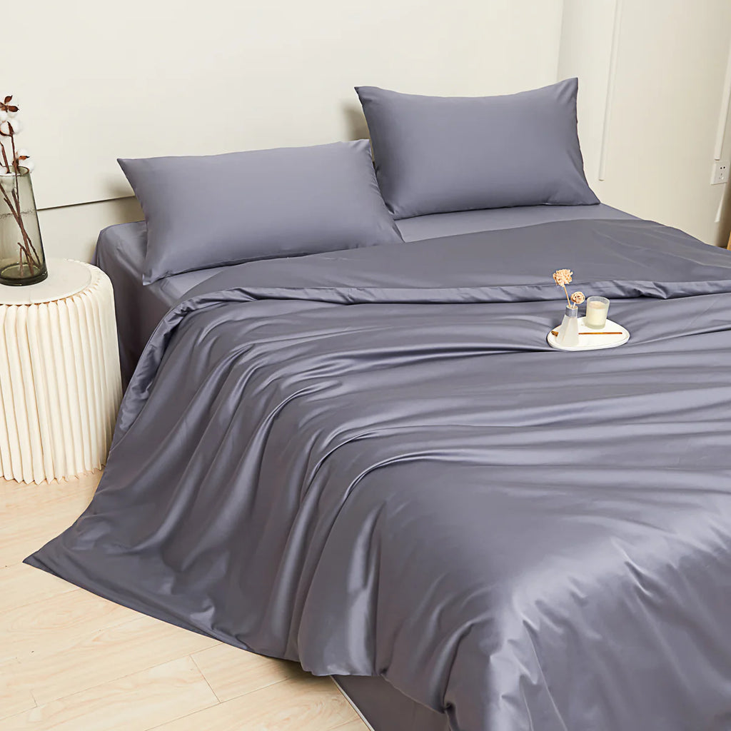 Jazz Blue Premium Cotton Duvet Cover Set