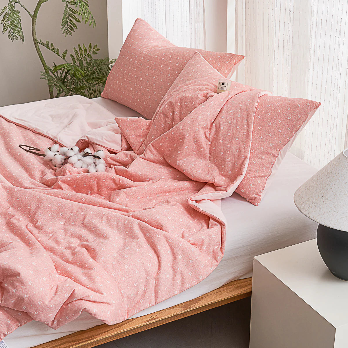 Lithe Cherry Cotton Light Comforter