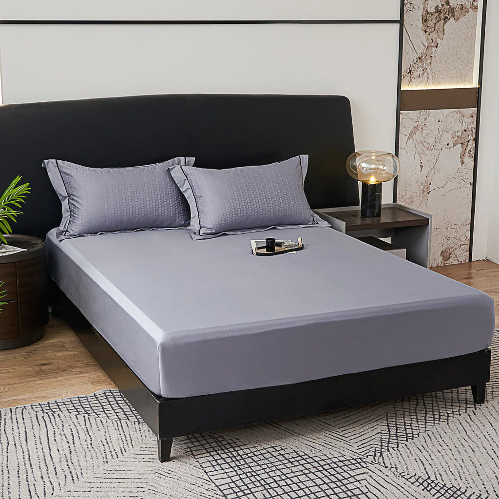 Flandy Jacquard Premium Cotton Fitted Sheet Set