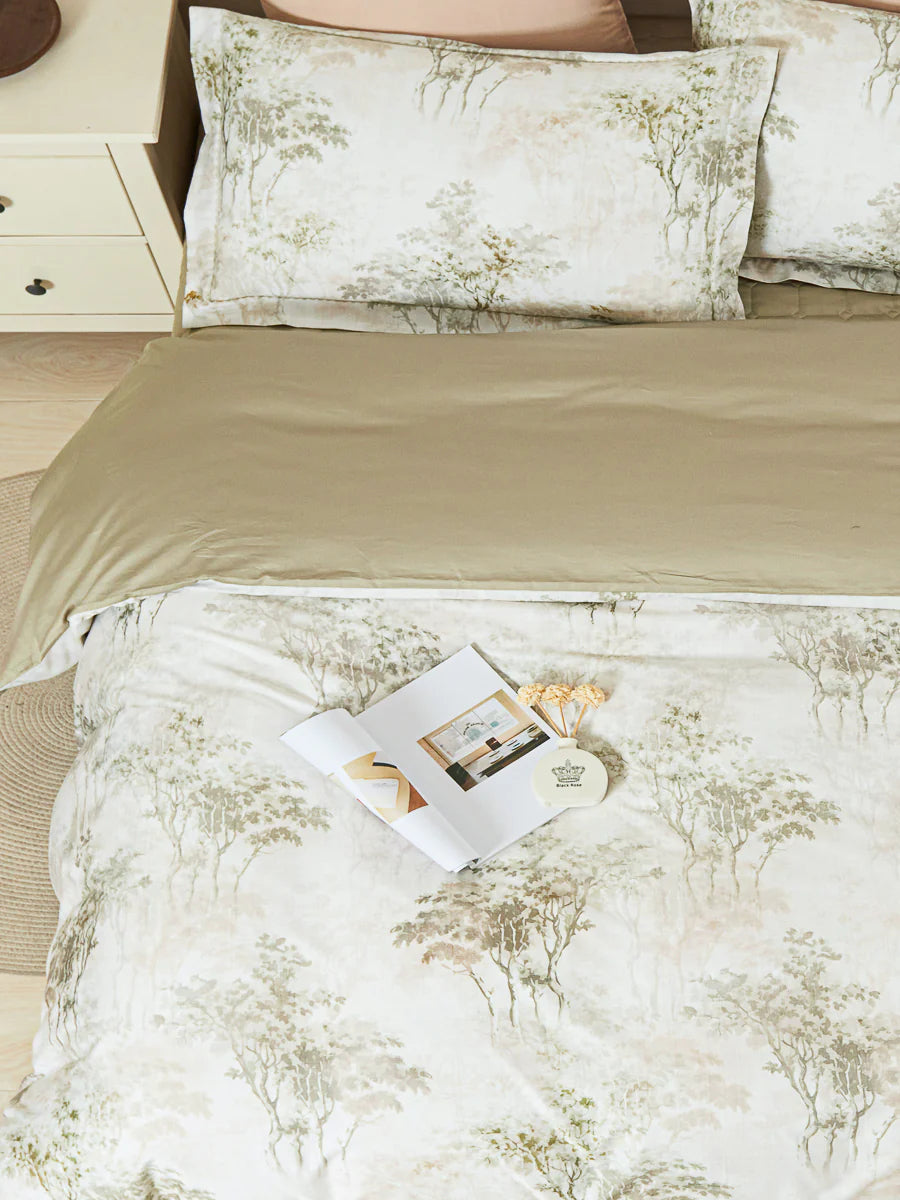Asher Floral Premium Cotton Bedspread Set