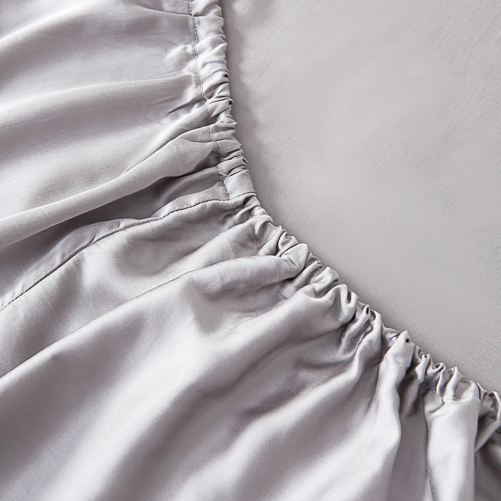 Cloudy Gray Tencel™ Fitted Sheet Set