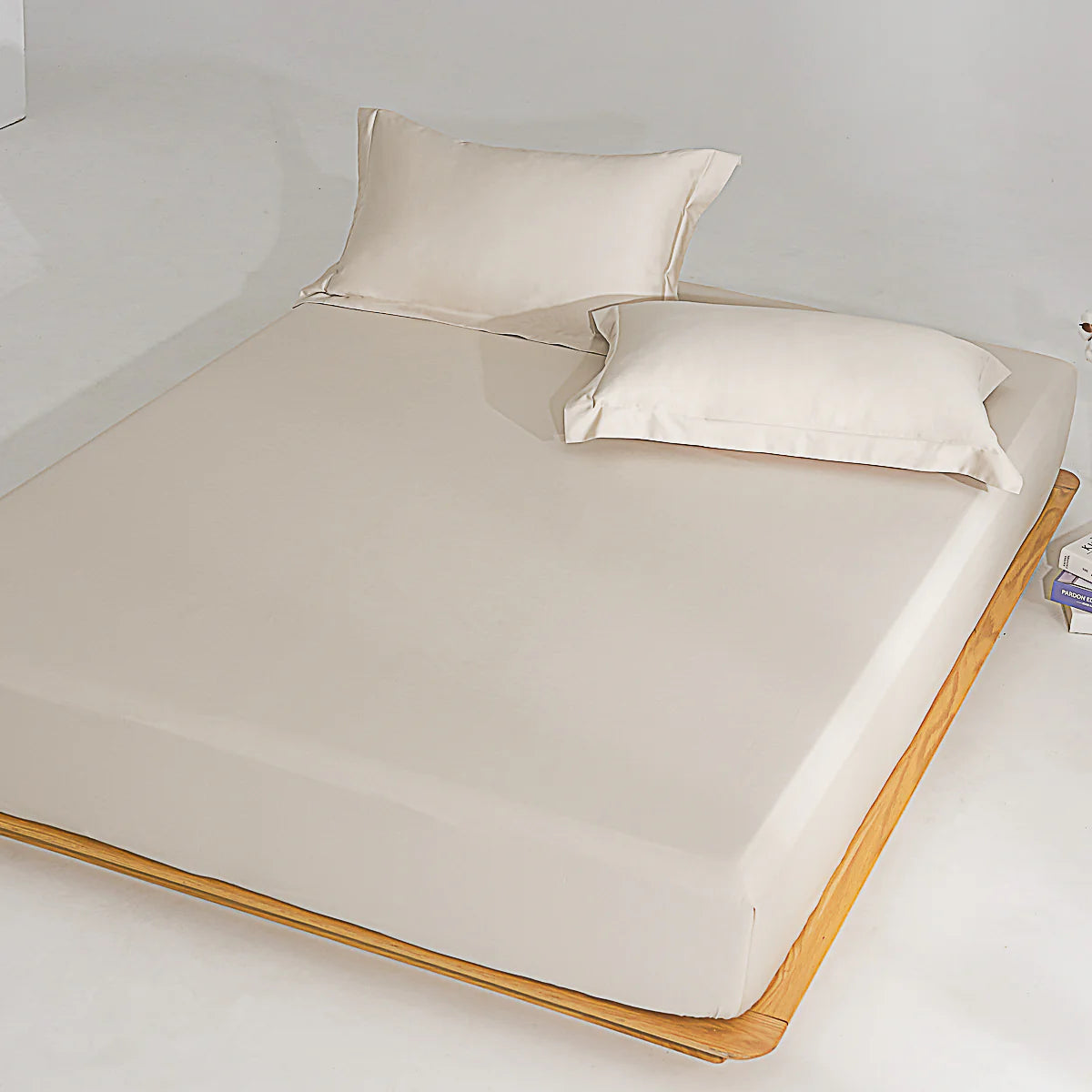 Coco Apricot Premium Cotton Fitted Sheet