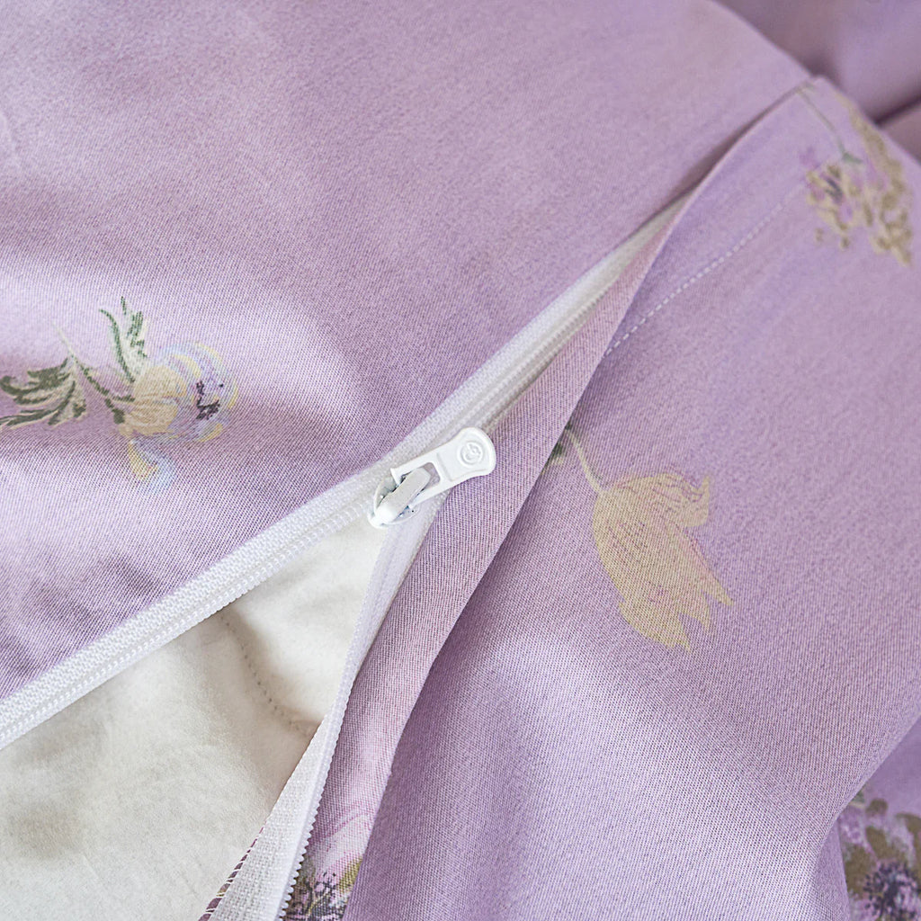 Pura Cotton Bedskirt Duvet Cover Set