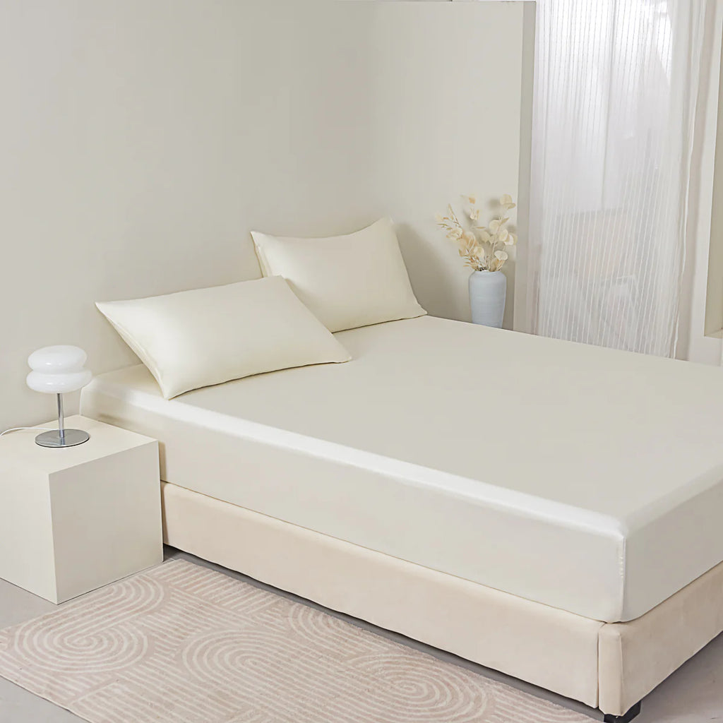 Lily White Tencel™ Fitted Sheet