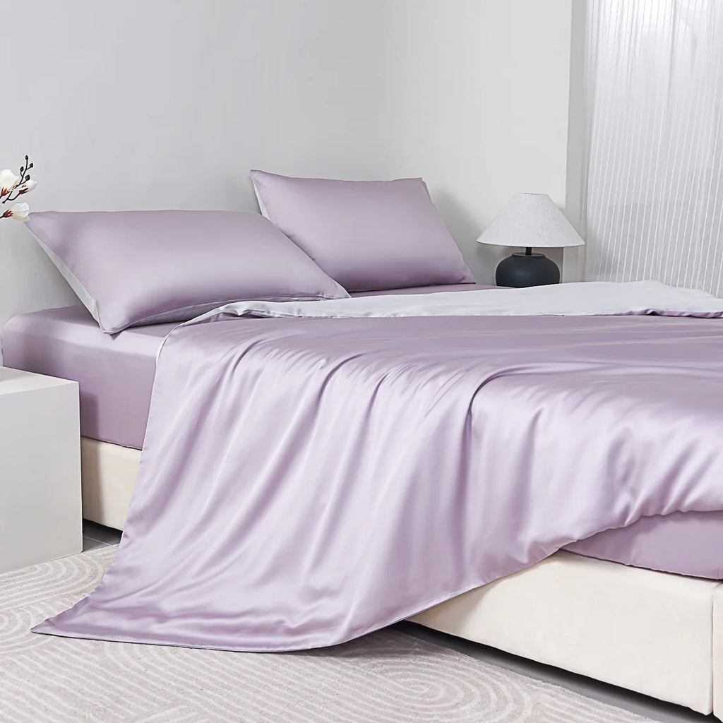 Starry Purple Tencel™ Fitted Sheet Set