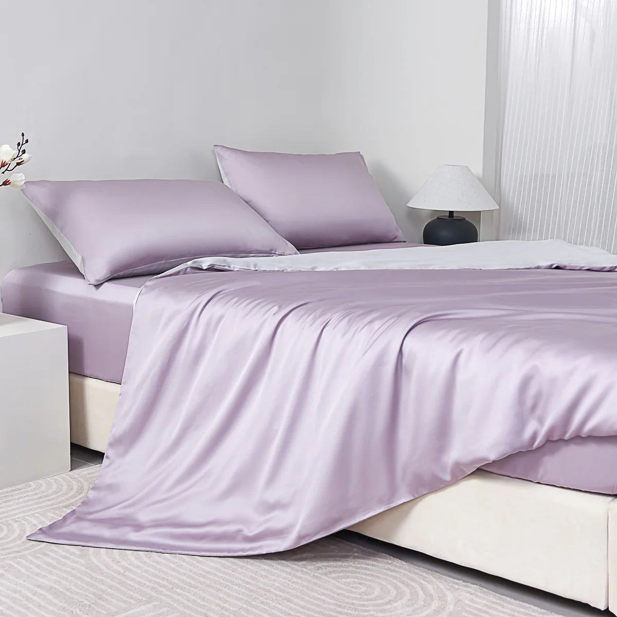 Starry Purple Tencel™ Fitted Sheet Set
