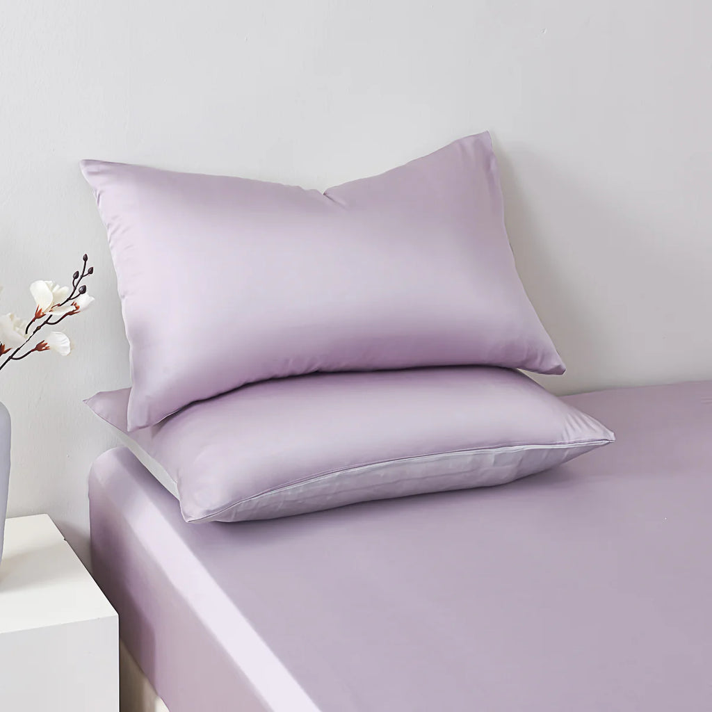 Starry Purple Tencel™ Fitted Sheet Set