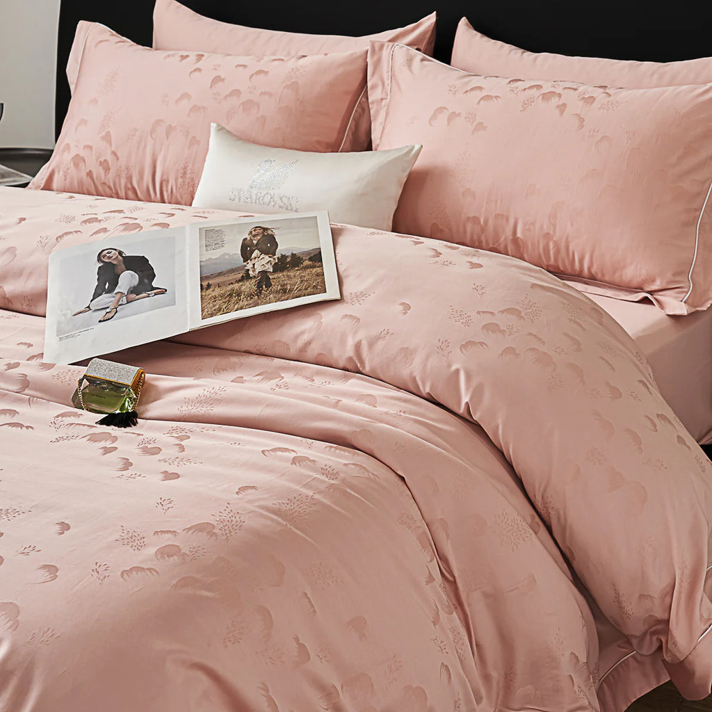 Freya Jacquard Premium Cotton Fitted Sheet Set