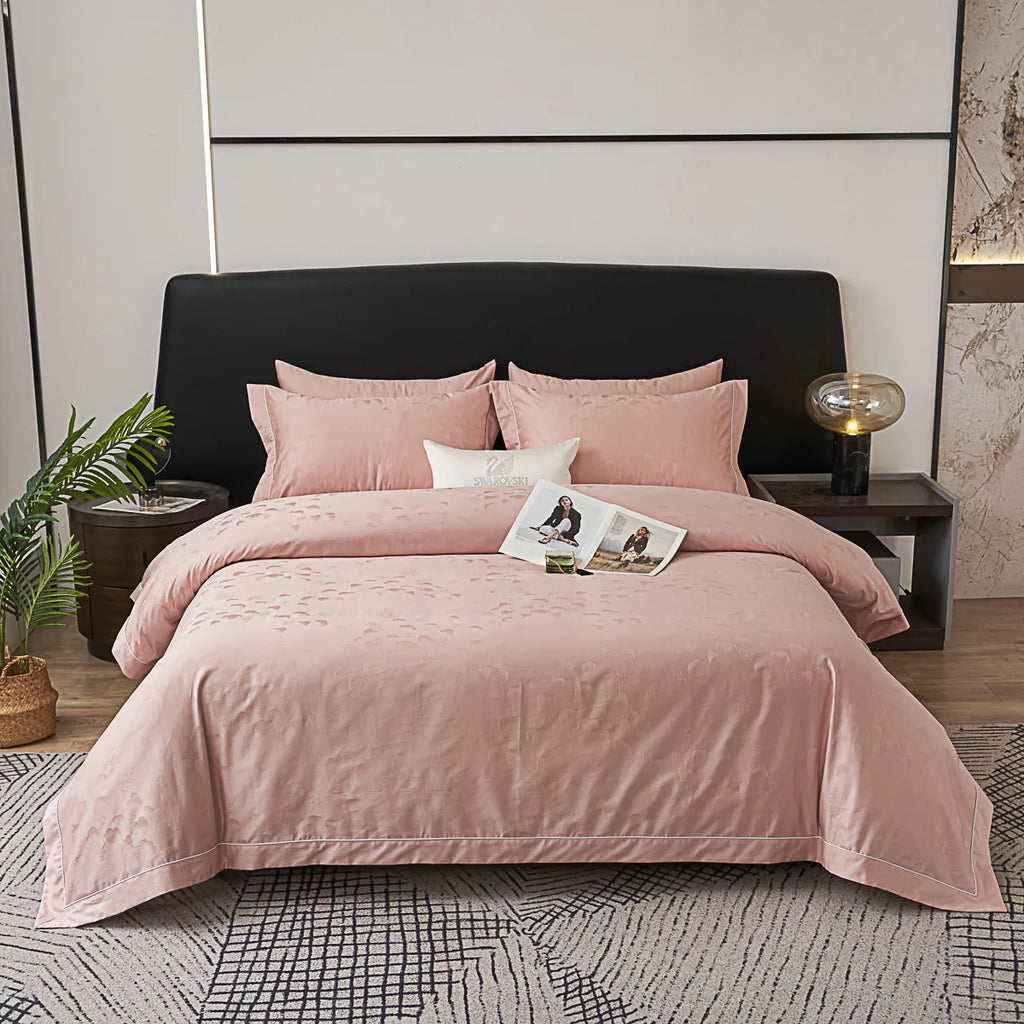 Freya Jacquard Premium Cotton Fitted Sheet Set