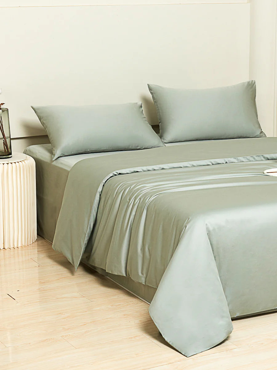 Sunny Green Premium Cotton Duvet Cover Set