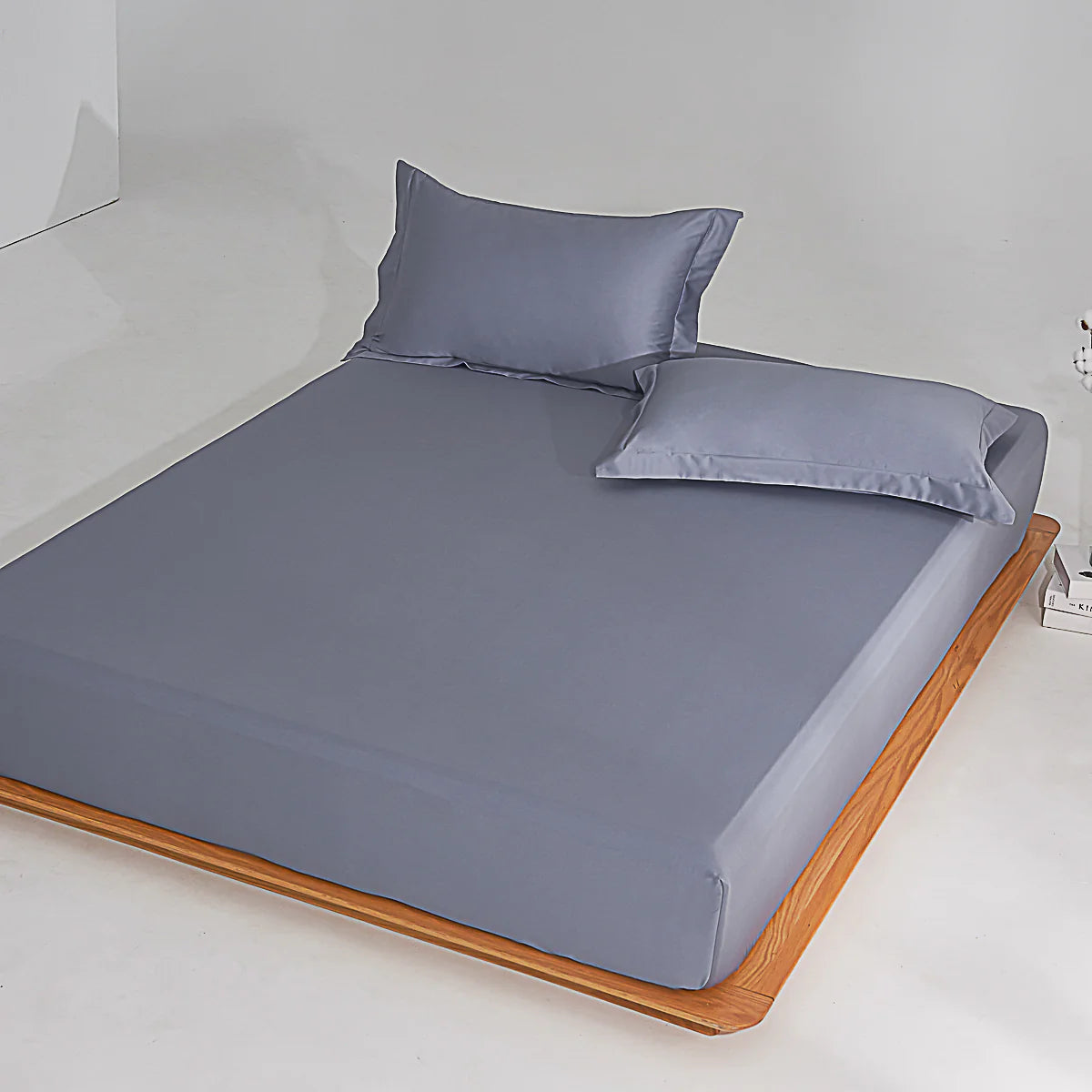 Jazz Blue Premium Cotton Fitted Sheet