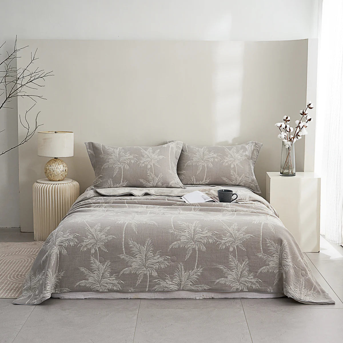 Cotton Jacquard Soybean Fiber Light Comforter Set