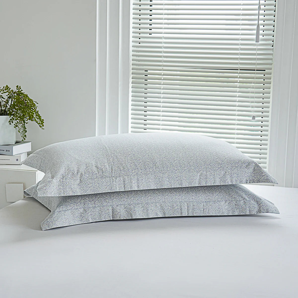 Omega Klein Blue Cotton Standard Pillow Sham