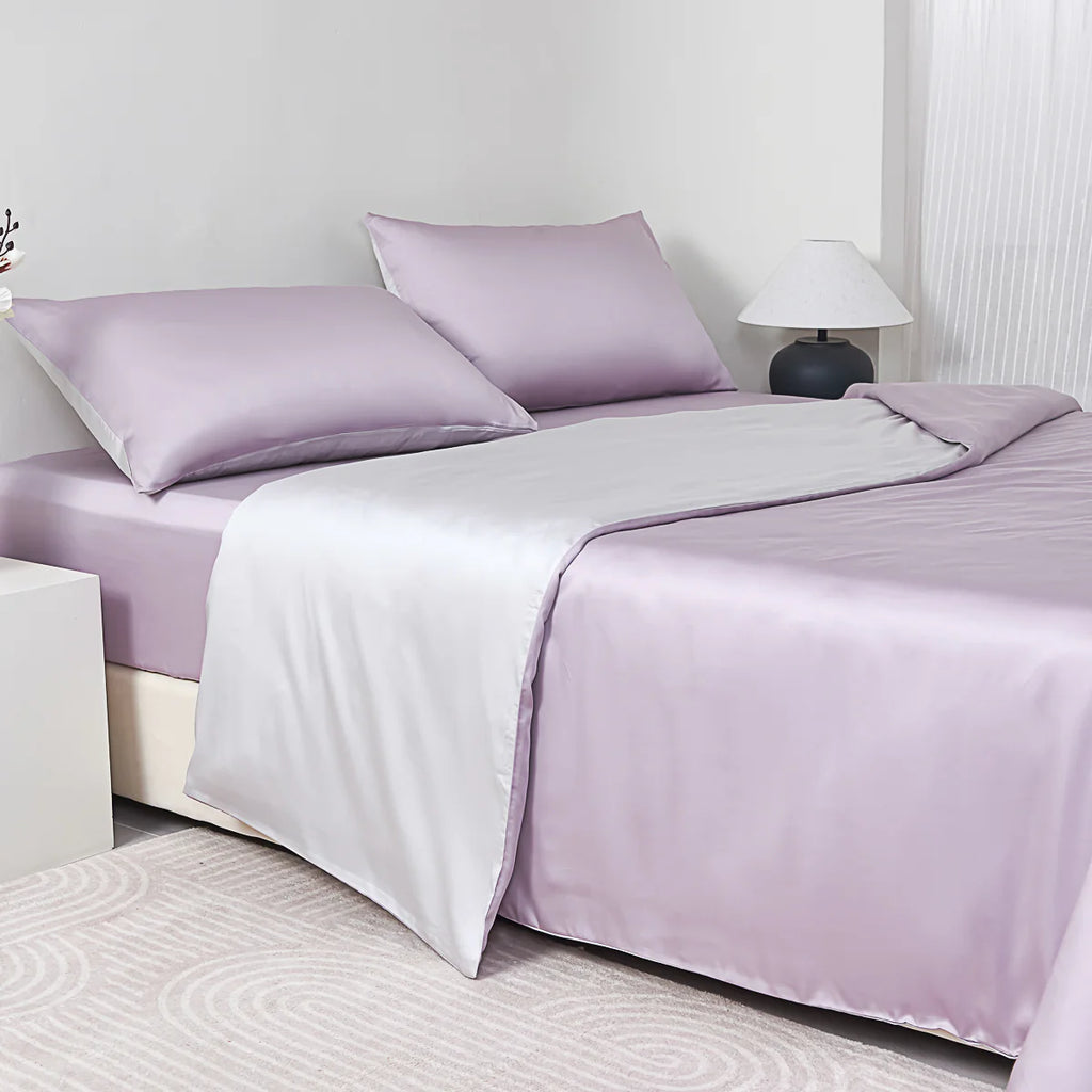 Starry Purple Tencel™ Fitted Sheet Set