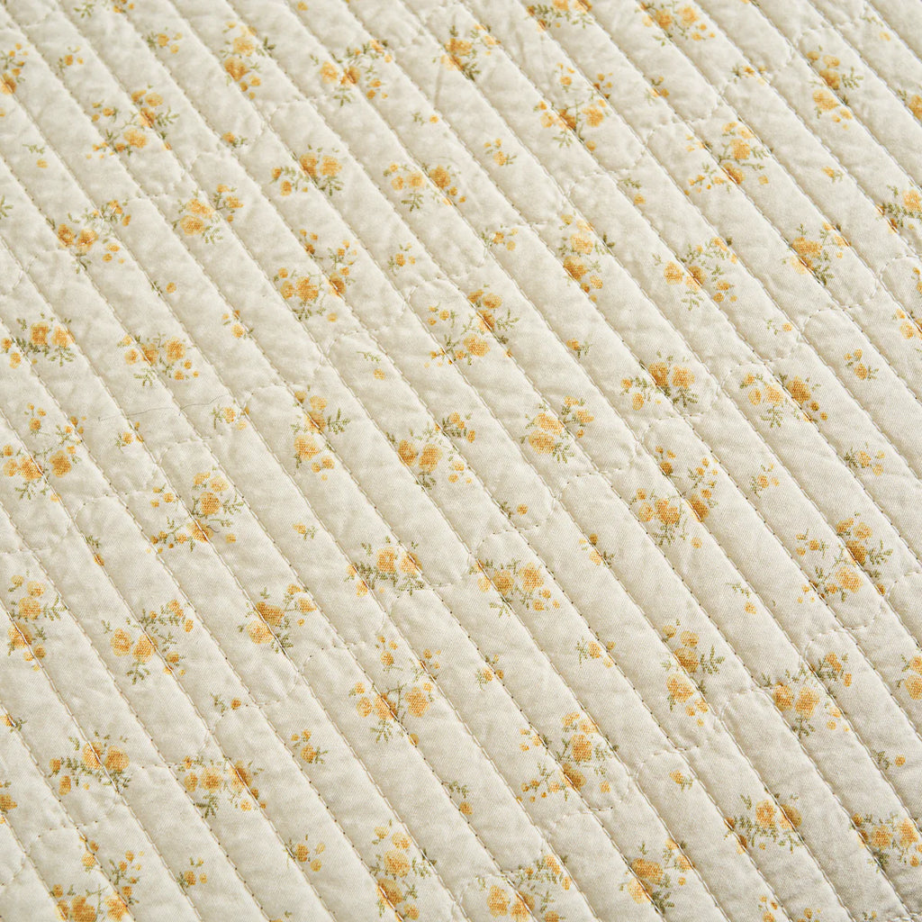 Belle Floral Cotton Quilt Set