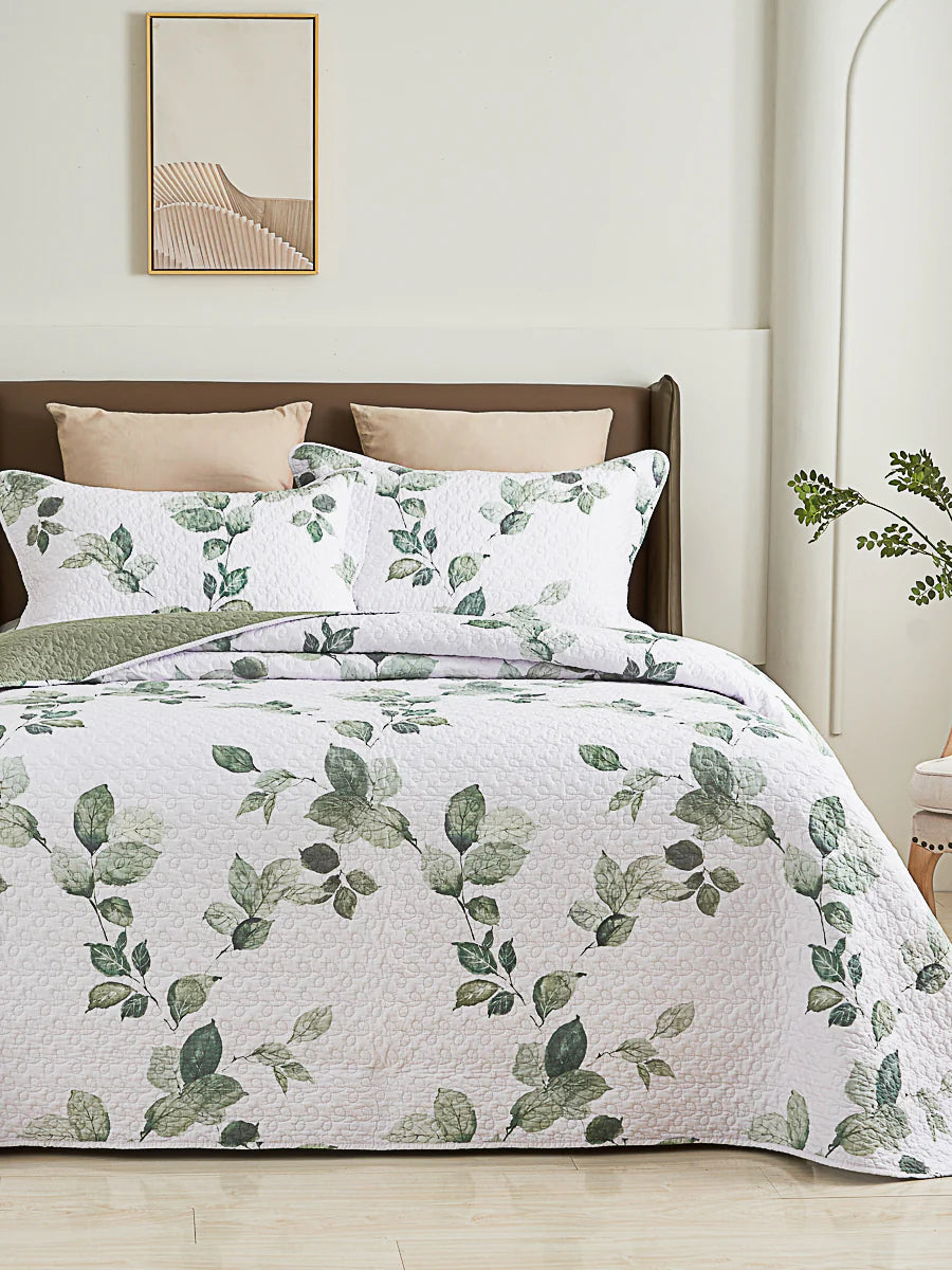 Kaman Floral Cotton Quilt Set
