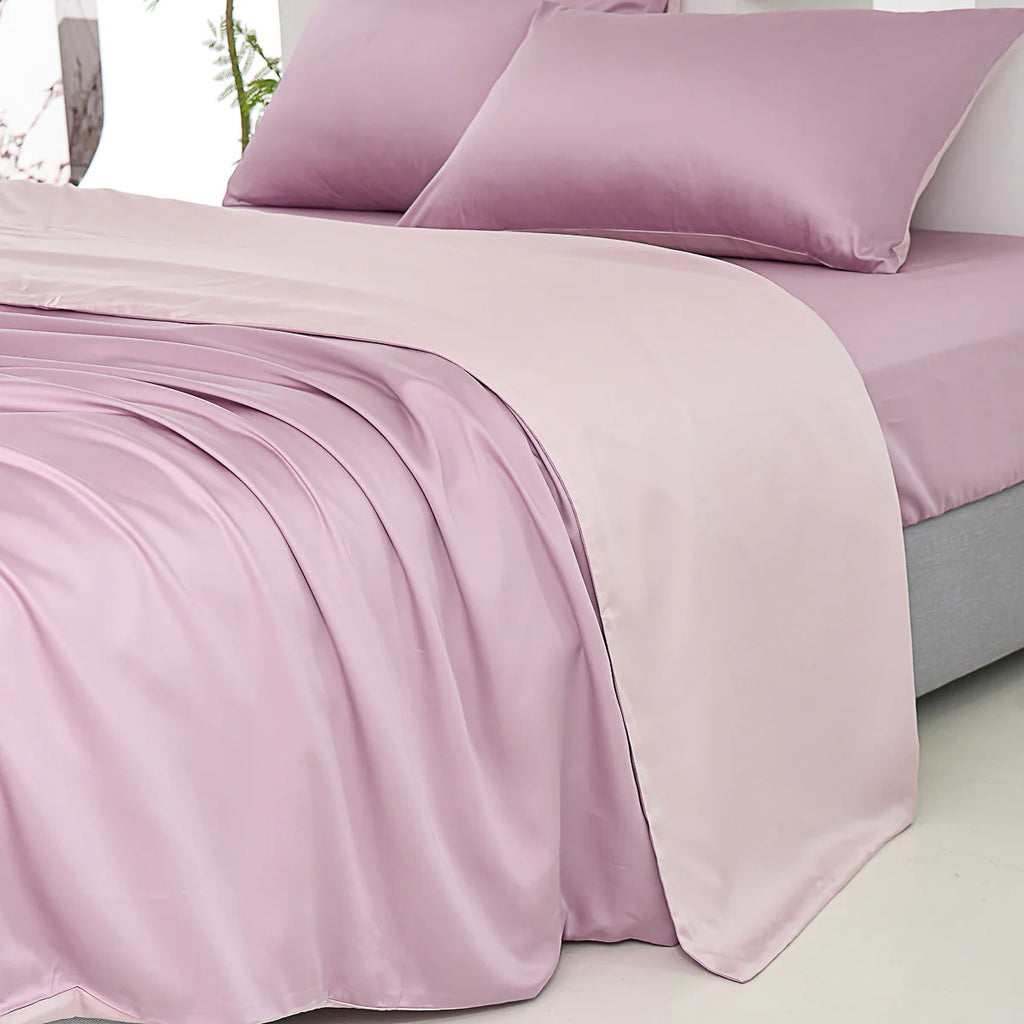 Lilac Purple TENCEL™ Lyocell Fitted Sheet Set