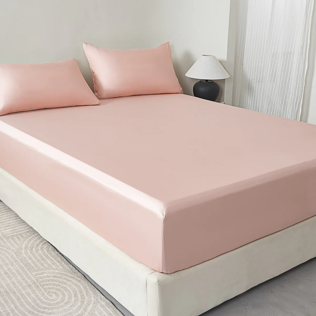 Water Pink Tencel™ Fitted Sheet Set