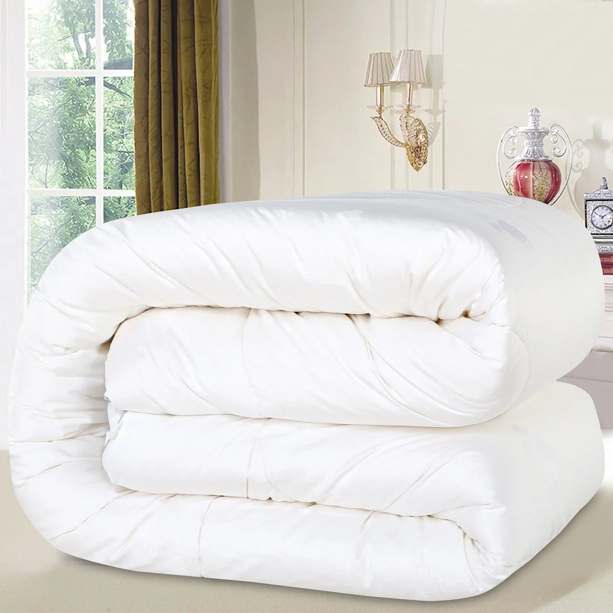 Solid White Extra Weight Australian Wool Winter Duvet Insert