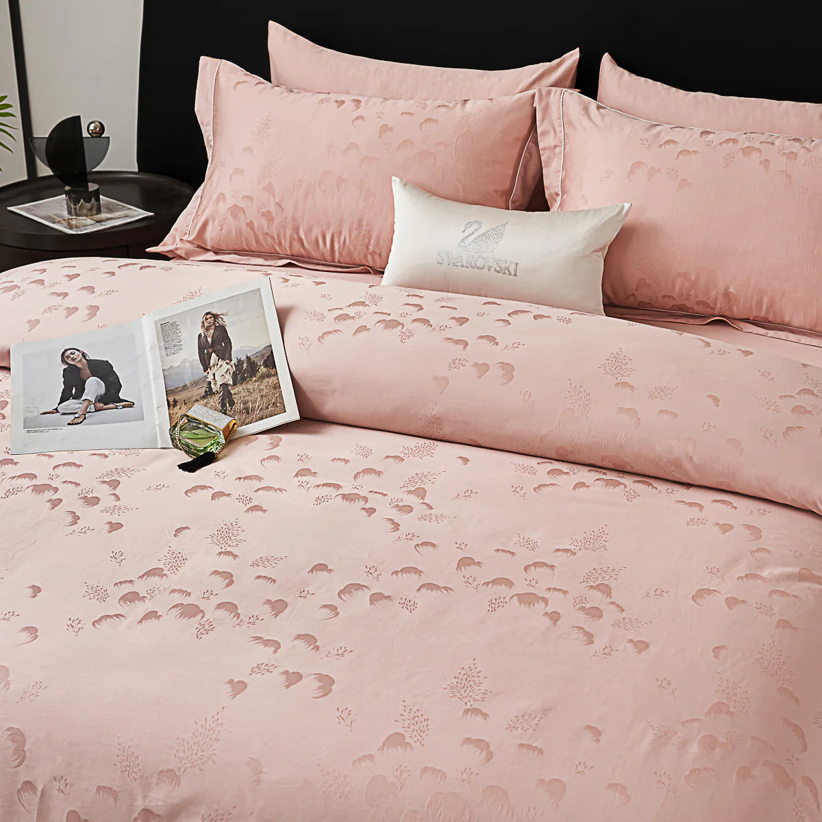 Freya Jacquard Premium Cotton Fitted Sheet Set