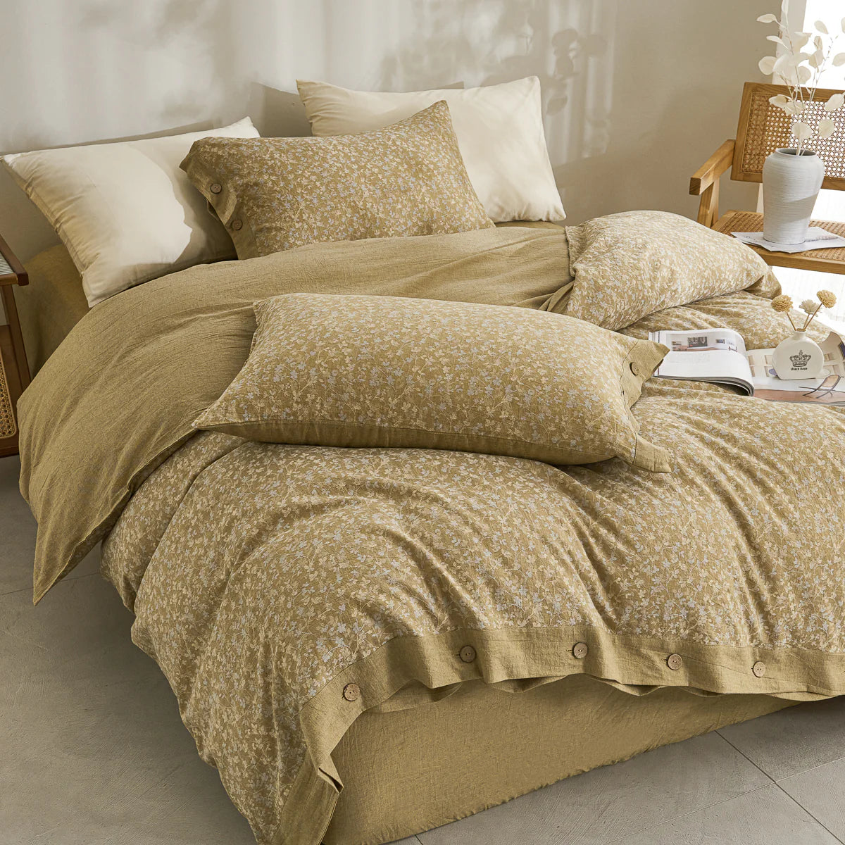 Yelena Classic Cotton Weave Fitted Sheet Set