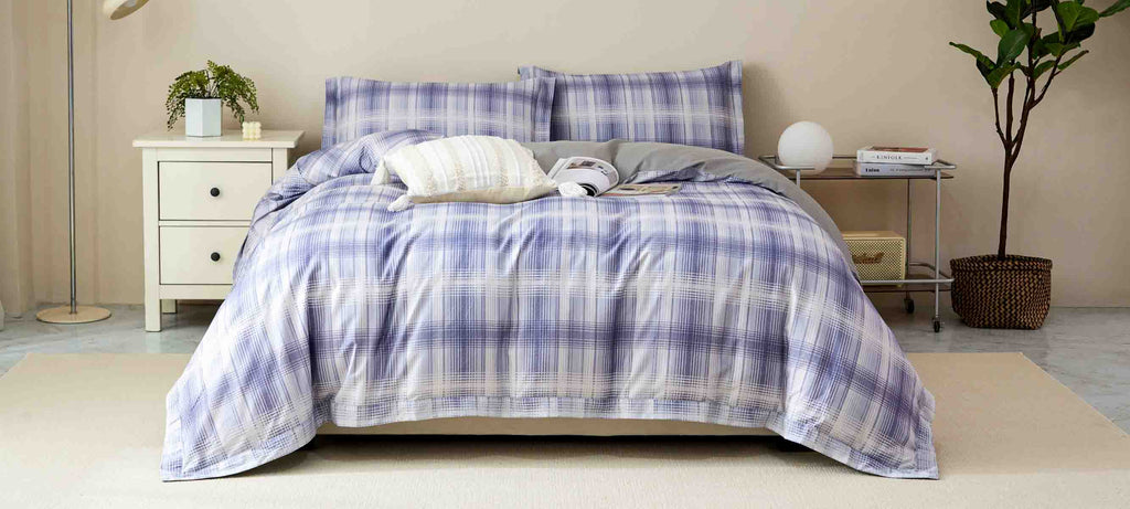 Jasper Plaid Brushed Cotton Fitted Sheet Set