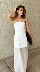 Hazella Maxi Dress - White